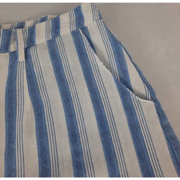 Umgee Striped  Paperbag Lined Shorts Coastal Grandma Beach Boho Chic Preppy Cool - Picture 7 of 10